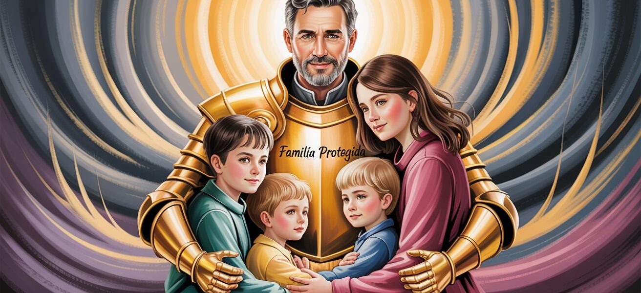 Família cristã protegida pela armadura espiritual contra heresias