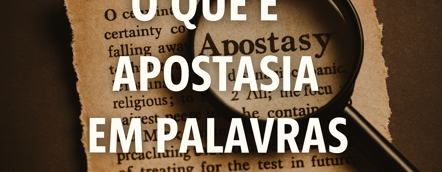 O que é apostasia em palavras simples