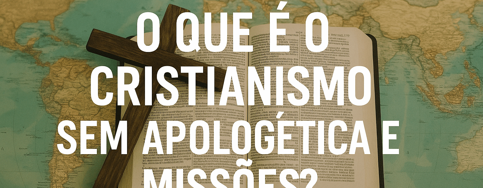 Descubra por que a apologética e as missões não podem ser tratadas como opcionais no Cristianismo. Um alerta sobre a formação pastoral, a crise nas igrejas e a necessidade urgente de agir com visão de Reino e propósito bíblico.